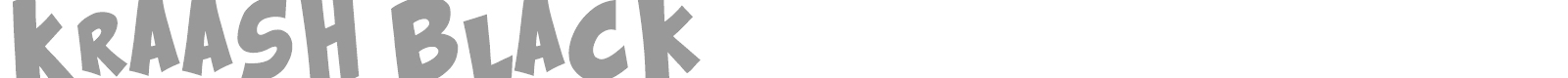 Kraash Black font preview